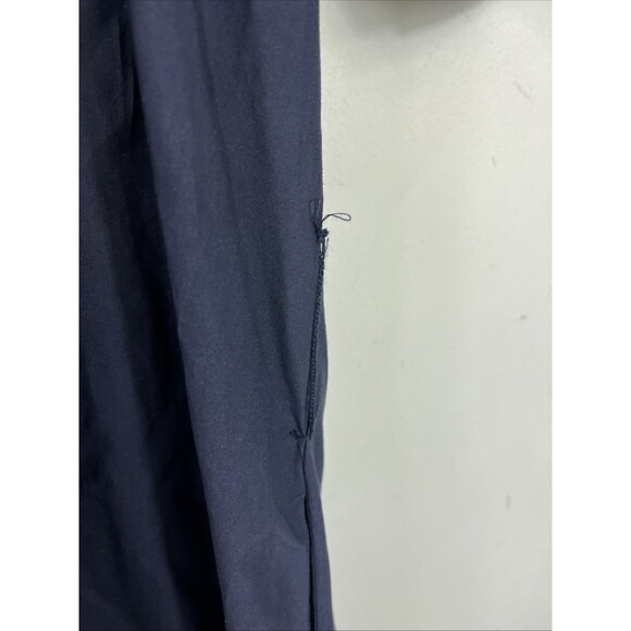 Alex Mill Kelsey Paper Poplin Short Sleeve Shirtdress In Navy Blue Midi Large - Picture 3 of 9